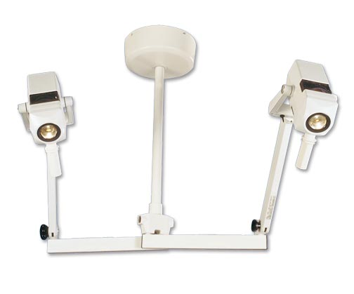 Light Halogen Outpatient II/Coolspot II Series Combo w/ fleximount Double Ceiling Mount Kit by Burton Medical Products, Inc.  ID OC516CC